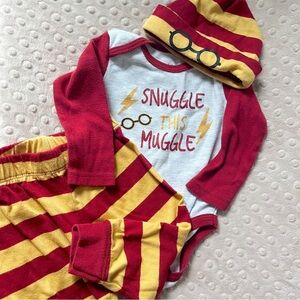 harry potter baby pajama set